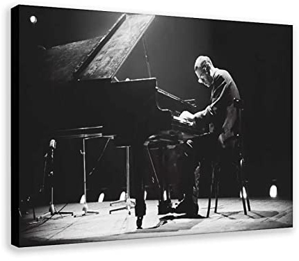 WQBYDS Leinwand Bilder 30 * 50cm Senza Cornice Jazz Pianista Bill Evans Sport Poster Decorazione Soggiorno Camera da letto Pittura