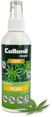Collonil Organic Care 200 ml - Nachhaltige Pflege mit Hanföl für Glattleder, Rauleder, Synthetik & High-Tech-Materialien – Feuchtigkeitsspendende Schuhpflege im umweltfreundlichen Pumpspray