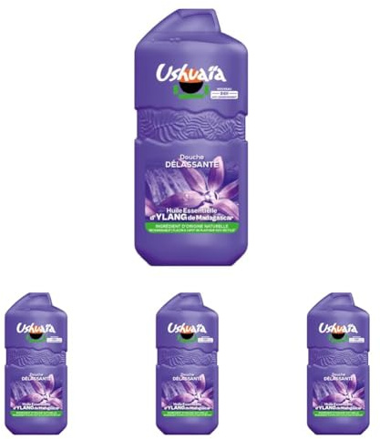 Ushuaïa Douche Délassante Ylang Madagascar 280ML (Lot de 4)