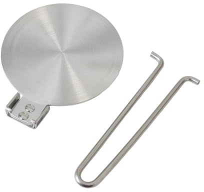 KQFCAZRE Difusor de para Estufa Placa Disco Adaptador Repartidor con Acero Inoxidable 430 y Mango Plegable para Distribuir y Evitar Quemaduras Adecuado para