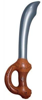 Henbrandt 24 x Inflatable 60cm Pirate Sword Cutlass Fancy Dress Party Prop Accessory