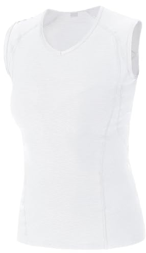 GOREWEAR M Damen Base Layer Shirt Ärmellos, White, XXS