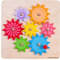 Bigjigs Spielzeug Holzzahnräder und Zahnrad Puzzle - Educational Learning Jigsaw