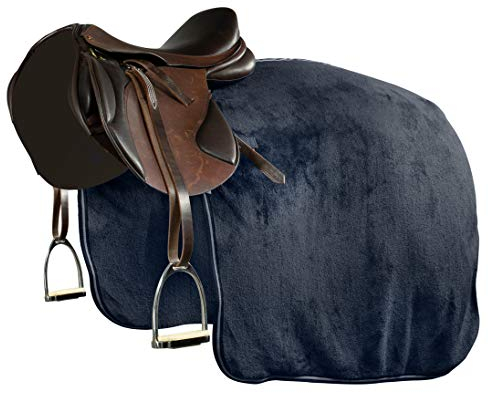 HORZE Kingsley Trainingsdecke, Ausreitdecke, Warm, Größe: Pony, Vollblut, Warmblut, Extra Warmblut, Dunkelnavy, Blau, P