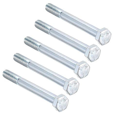Bulloni a vite a testa esagonale in acciaio al carbonio 5/16 pollici, 18 x 3 pollici, fissaggio grado 5 UNC, 5 pezzi