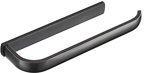 Barra porta asciugamani da bagno, 30 cm, in ottone, color bronzo lucidato a olio