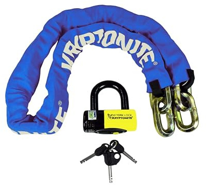 Kryptonite New York Flaggettaboudit Chain 1415 & New York Disc Lock (Weight 6.9 kg)