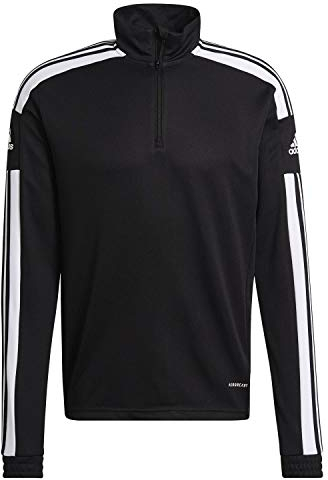 adidas SQUADRA21 Training, Felpa da Allenamento Unisex-Adulto, Nero Bianco, L