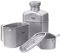 ATiAP Kit de desastre de titanio con botella de agua, olla ultraligera portátil de 1100 ml con vasos apilables de 750 ml y 400 ml para acampar al aire libre y senderismo