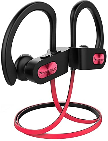 Bluetooth Kopfhörer, Kopfhörer Sport In Ear mit 16 Stunden Spielzeit/ IPX7 Wasserdicht/Bass Stereo Sound, Sportkopfhörer mit Mikrofon für Joggen/Laufen