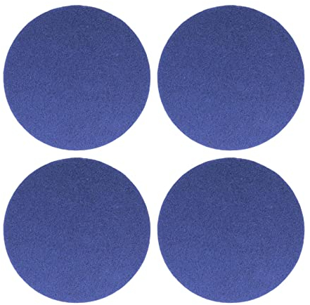MagiDeal 4 Pieces Round Floor Scrubber Pads 16.5cm Floor Cleaning MopPads for Hardwood Tile Parquet Floors and Other Floors Scrubber Mops, Blue