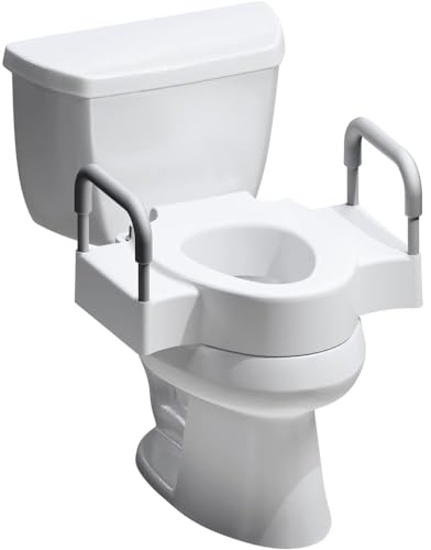 Bemis Rise WC-Sitz mit Doppelverriegelung und Sicherheitsarmen, 11,4 cm