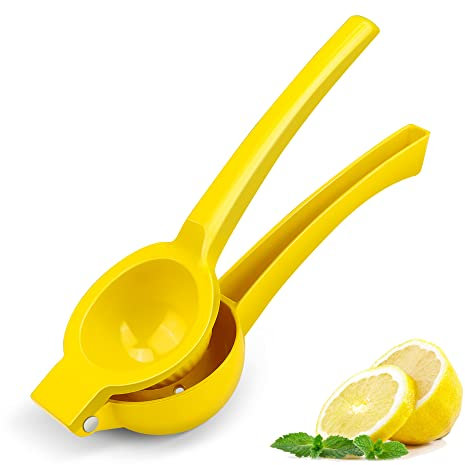 JIEJIE Lemon Squeezer - Lemon Juicer - Metal Manual Hand Juicer Tool, Lemon & Lime Squeezer,Kitchen Tools for citrus juicer & Dishwasher Safe
