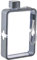 LOSOO Flache Trinkflasche, 12,8 Oz Reiseflasche Transparenter Tragbarer A5 Wasserflasche Für Camping, Fitnessstudio, Outdoor Sport Usw