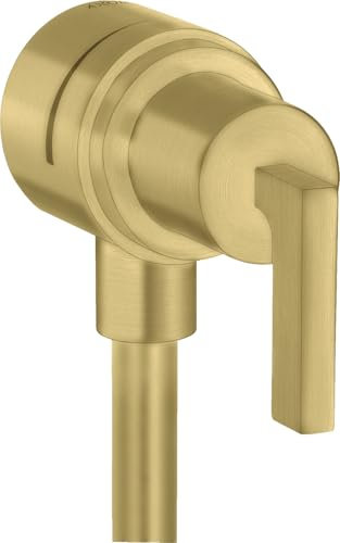 hansgrohe AXOR Citterio hansgrohe Fixfit Stop Absperrventil mit Hebelgriffen, 39882950, Farbe: Brushed Brass