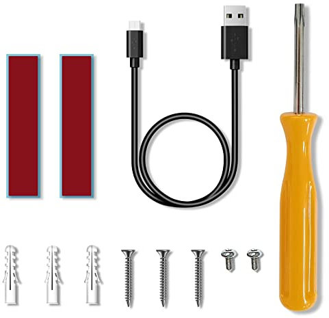 XTU Kit de vis de sécurité et Tournevis pour Sonnette sans Fil avec Caméra J1/J7