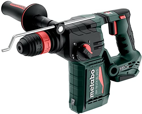 metabo Akku-Kombihammer KH 18 LTX BL 24 Q - 18 V, 2.2 J Schlagenergie, 4750 /min Schlagzahl, 1280 /min Drehzahl - SDS-Plus, Bürstenlos, staubfreies Bohren, Vibrationsdämpfung, LED-Arbeitslicht