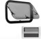 DPDZSW Finestra per Camper, Finestra Laterale, Finestra Esterna per Camper, Finestra per Camper con Oscurante Avvolgibile Integrato E Zanzariera, per Camper Roulotte,500 * 450mm