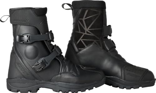 RST Adventure-x Mid WP-Stivali da Moto, Colore Nero, 44, Motocicletta Unisex-Adulto, EU