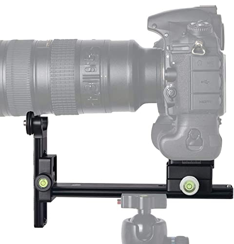 20cm Telephoto Lens Support Bracket with Quick Release Plate and Level for Standard Screws