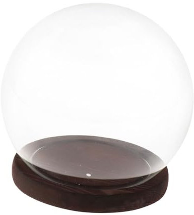 Folpus Glaskuppel mit Sockel, Ausstellungskuppel, DIY, Kunsthandwerk, Glas, Heimdekoration, Hochzeitsgeschenke, Vitrine,