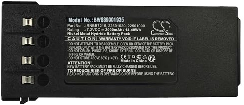 vhbw Akku kompatibel mit Hiab 122BCL, 122CL, 122B HIDUO, 122D HIDUO, 122DCL Duo Industrie-Funkfernsteuerung Fernbedienung (2000 mAh, 7,2 V, NiMH)
