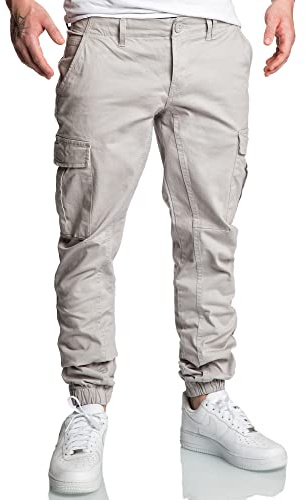 REPUBLIX Herren Jogger Cargo Chino Jeans Hose R2207