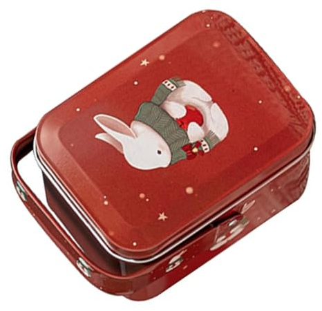Warmhm Kasten Keksdose osterhasen easter bunny Geschenkverpackungsbox -Blechdose Schal Snackbehälter Leckerli-Boxen für Süßigkeiten Bonbonschachteln Gastgeschenke tragbar