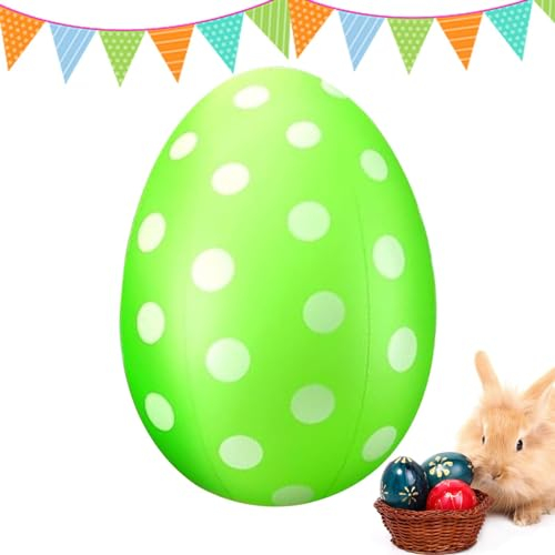 Aufblasbare Ostereier, Niedliche PVC-Eier Zum Aufblasen, Outdoor-Dekoration, 16 Zoll/24 Zoll Große Ostereier, Aufblasbare Gartendekorationen, Bunte, Befüllbare Jumboo-Ostereier, Riesige Ostereier Für