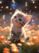 Generisch Diamond Painting Kits,Katze Full Drill Diamant Painting Bilder Erwachsene,Cute Cat 5D DIY Diamond Art Bilder Tiere Diamant Malerei Set für Wand Dekoration 30X40 CM