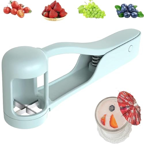 SOCLING Coupe Raisin Bebe, Outil De Coupe De Raisin, Coupe-Raisin pour Les Tout-Petits, Press Cup Slicer, Coupe Fruits, Dispositif De Pelage des Fruits, Découpe Tomate