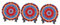 PRETYZOOM 3St Wanddekorationsplatte vorspeisenplatte Serving Plate Teller für Wanddekoration Wohnkultur Wand rundes Serviertablett dekorativer Wandteller Wandkunst-Plattendekor Keramik