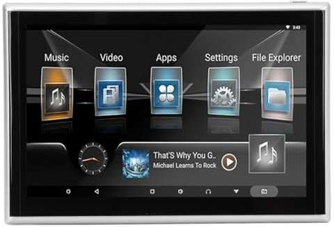9 Inch Car Headrest TV 4K 1080P HD Touchscreen With Silver Frame, IPS Screen, Octa Processor, for 11 OS, Car Entertainment System With AV Input