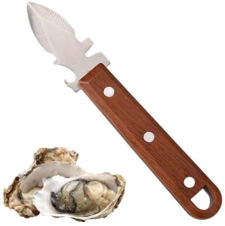 BEPSYOM Ouvre Huîtres, Couteau Huitre INOX, Couteau à Huitre, Ouvre Huitre, Polyvalent