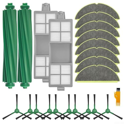 Piezas de repuesto para Roomba 205, Kit de accesorios para aspiradora robot, kit de paño de trapeador con filtro de cepillo lateral principal, para Roomba 205 para compactador de polvo para combo (B)