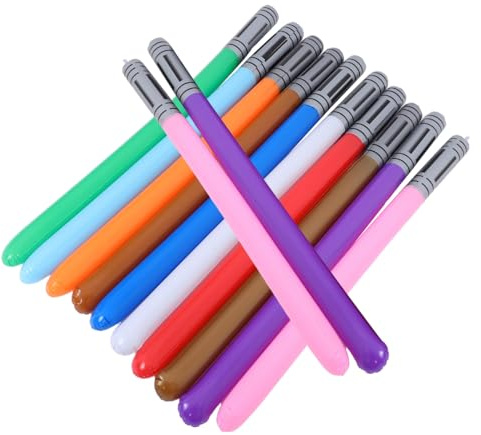 ibasenice 12pièces Gonflable pour Garçon Fille Jouet Amusant Baguette Magique Gonflable Cadeau pour Pochette-Surprise pour Fête Jeu pour Anniversaire