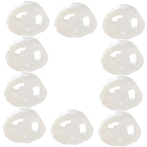 UTHCLO 10 Stück Teiliges Loofah Spülschwamm aus Natürlichem Luffa Stark Wasserabsorbierend Atmungsaktiv und Schonend für Oberflächen Wiederverwendbar Leicht als Küchenreinigungs
