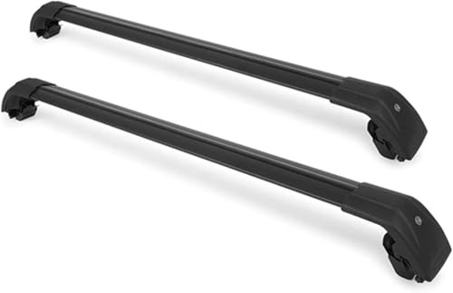 Auto Dachgepäckträger Für VW ID.7 Tourer 2024-2025, Dachträger Grundtäger Dachbalkens Dach Schiene Rack Riegel Kreuz Bars Abschließbar Aluminium Legierung GepackträGer
