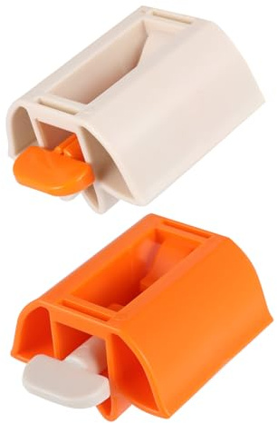 Manueller Zahnpastaspender 2 Stück Abs Multifunktions Drehsquetscher | Zahnpasta und Cremetuben, Badezimmer Einsatz, mit Drehbarem Griff, Praktisch für 2stücke