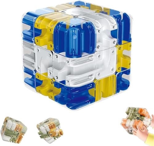 3D Maze Cube Ball for Adults & Kids, Labyrinth Puzzle Brain Teaser Game, Educational Learning Toys for Logical Thinking, Family Board Games, Durable Puzzle Cube Gift for Birthday and Holidays