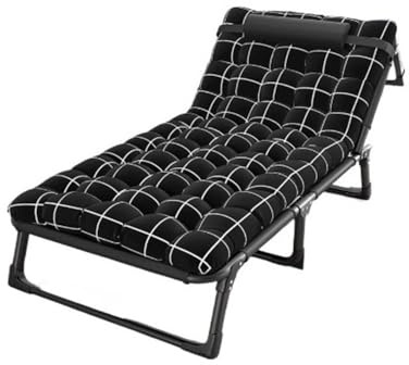 Cenz-888 Tragbares Bett Multifunktionaler Loungesessel, Klappbett for den Außenbereich, Einzelbett, einfaches Nickerchenbett for Haushalt