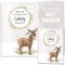 OLGS U-Heft Hüllen 3-teilig Set | Baby Tiere | Hochwertige Hüllen für Kinder Untersuchungsheft & Impfpass | Geschenkidee personalisierbar mit Namen, Geburtsdatum (Uhefthülle Set personalisiert, Esel)