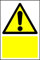 Custom Warning sign Enter text of your choice - 1.2mm Rigid plastic 400mm x 300mm