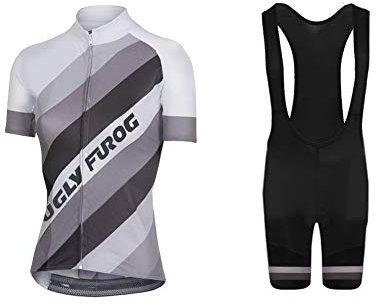 UGLY FROG Bike Wear Radsport Bekleidung Damen Summer Style Trikots & Shirts + Damen Radtrikot Set Radhose mit 3D Sitzpolster