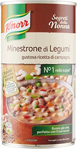 3x Knorr Minestrone di Legumi Hülsenfrüchtesuppe 500 g Langsam gekocht
