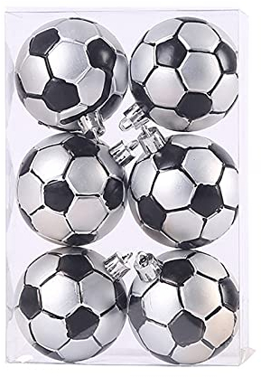 KHBNHJ 12 Stück Weihnachtskugeln bruchsichere Kugeln für Weihnachtsbaum, Weihnachtskugeln Ornamente, Weihnachtsbaumschmuck, Kugeln für Urlaub, Hochzeit, Party, Fußball
