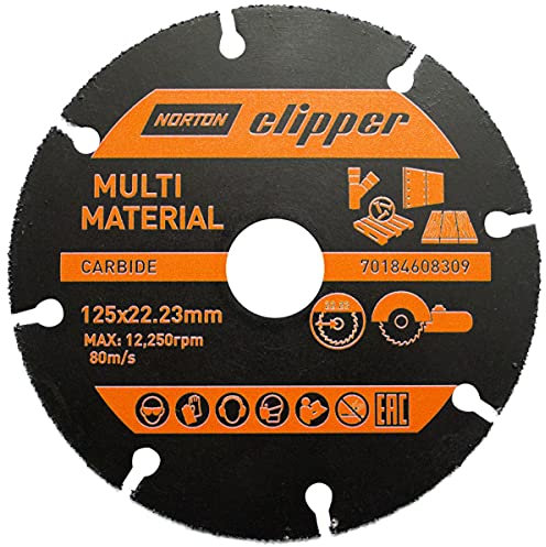 Disque carbure Multimateriaux 125 Al 22,23 NORTON CLIPPER - 70184608309