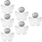 BESTonZON 6 Stücke Magnet Tischdeckenbeschwerer Magnetische Tischdeckenklammern mit Schmetterling Anhänger Edelstahl Tischdecke Anhänger Befestigen für Hochzeit Outdoor Garten Restaurant Deko