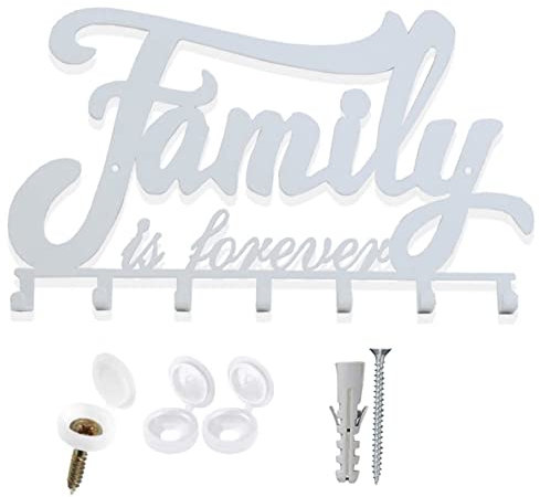 MGKolbe® Schlüsselanhänger mit Haken aus Metall – moderner Schlüsselanhänger für den Eingangsbereich – Taschenleerer für die Familie – Made in Italy