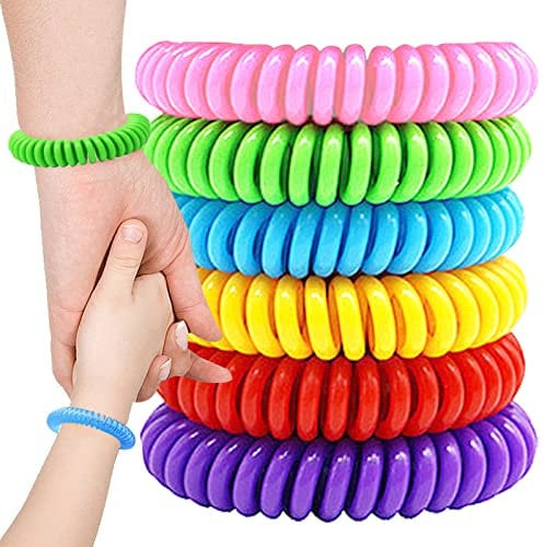 18 Piezas Pulsera Antimosquitos, DKDDSSS Pulsera Mosquitos Antimosquitos Natural No Tóxica, Pulseras Repelentes de Mosquitos para Niños y Adultos, para Interiores y Exteriores